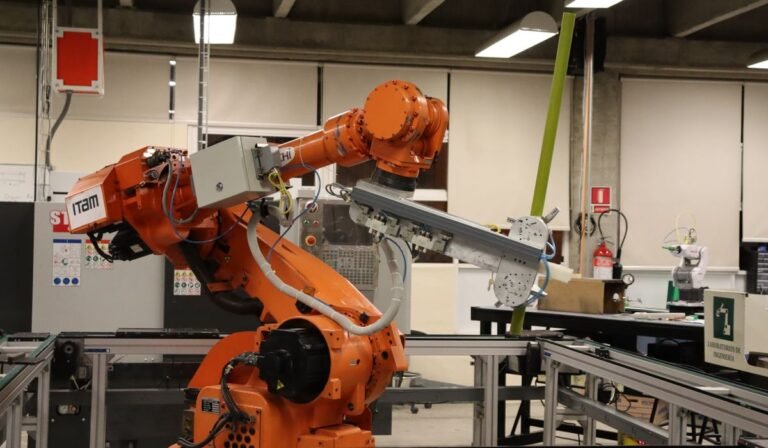 Automatización y tecnología en un entorno industrial